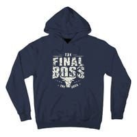 Rock Vintage Music Boss Final White Design Fun Music Lover Tall Hoodie