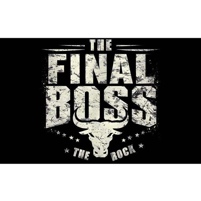 Rock Vintage Music Boss Final White Design Fun Music Lover Bumper Sticker