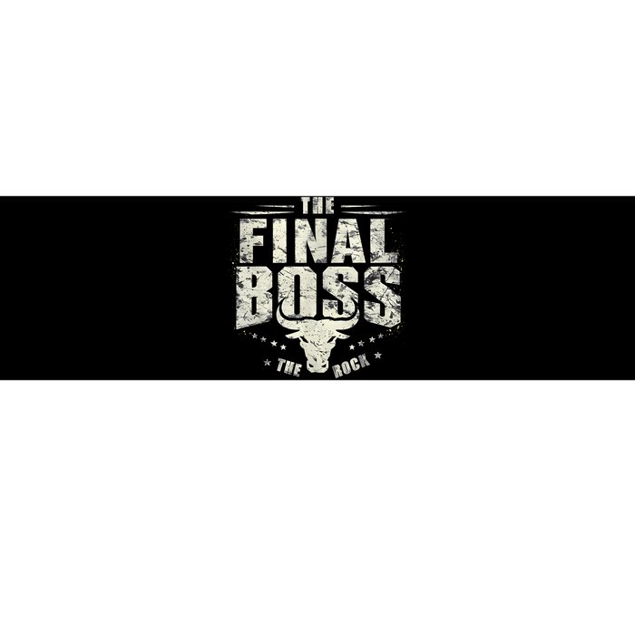 Rock Vintage Music Boss Final White Design Fun Music Lover Bumper Sticker