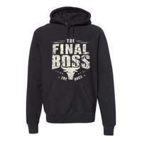 Rock Vintage Music Boss Final White Design Fun Music Lover Premium Hoodie