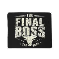 Rock Vintage Music Boss Final White Design Fun Music Lover Mousepad