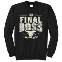 Rock Vintage Music Boss Final White Design Fun Music Lover Tall Sweatshirt