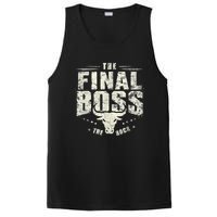 Rock Vintage Music Boss Final White Design Fun Music Lover PosiCharge Competitor Tank