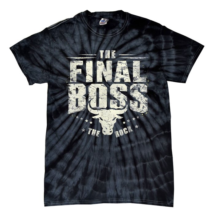 Rock Vintage Music Boss Final White Design Fun Music Lover Tie-Dye T-Shirt