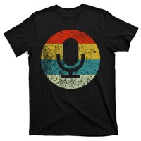 Retro Vintage Microphone Computer Icons Podcast T-Shirt