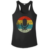 Retro Vintage Microphone Computer Icons Podcast Ladies PosiCharge Competitor Racerback Tank