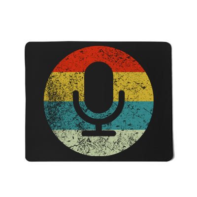 Retro Vintage Microphone Computer Icons Podcast Mousepad