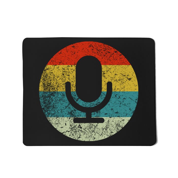 Retro Vintage Microphone Computer Icons Podcast Mousepad