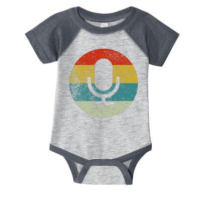 Retro Vintage Microphone Computer Icons Podcast Infant Baby Jersey Bodysuit