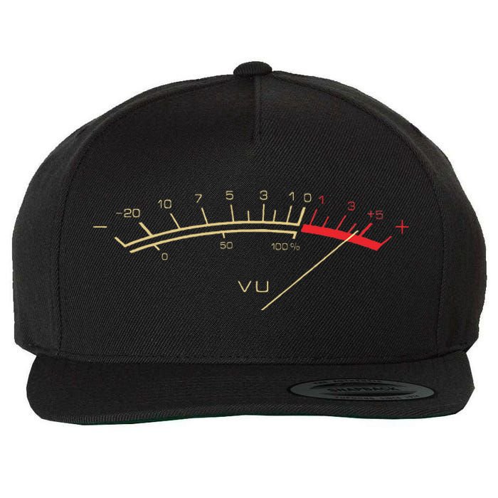 Retro VU Meter HiFi Vintage Stereo Music Lover Gift Wool Snapback Cap