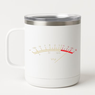 Retro VU Meter HiFi Vintage Stereo Music Lover Gift 12 oz Stainless Steel Tumbler Cup