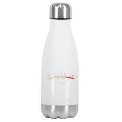 Retro VU Meter HiFi Vintage Stereo Music Lover Gift Stainless Steel Insulated Water Bottle