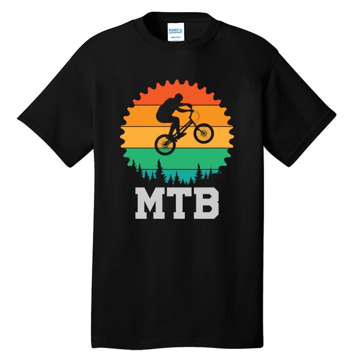 Retro Vintage MTB Gift For Mountain Bikers Gift Road Cyling Tall T-Shirt