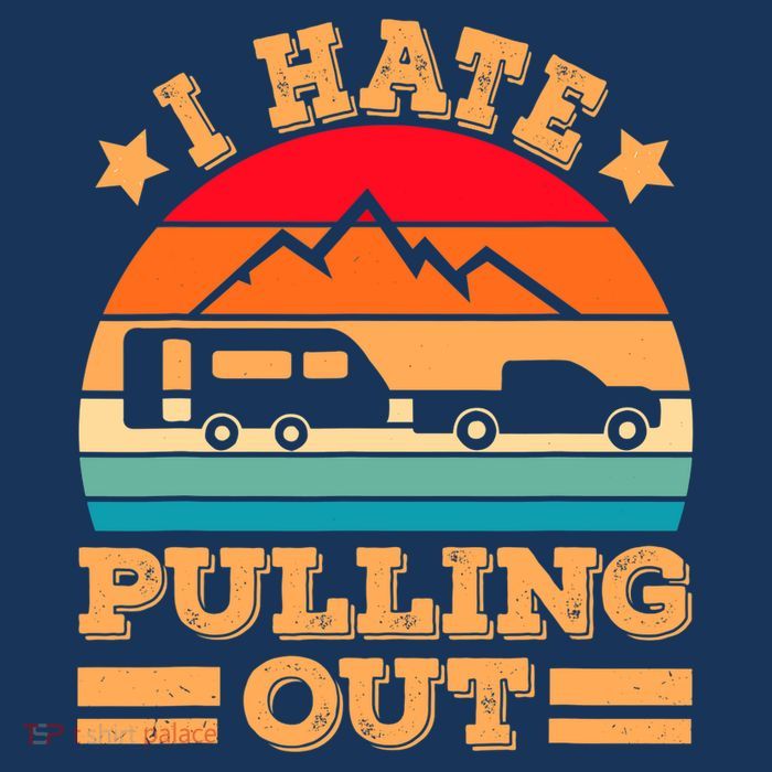 Retro Vintage Mountains I Hate Pulling Out Funny Camping Toddler Hoodie