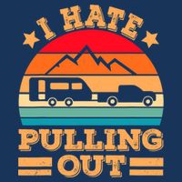 Retro Vintage Mountains I Hate Pulling Out Funny Camping Tank Top