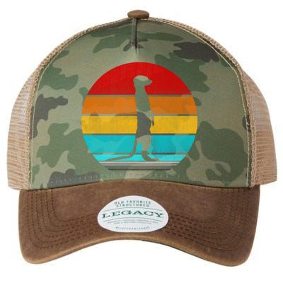 Retro Vintage Meerkat Legacy Tie Dye Trucker Hat