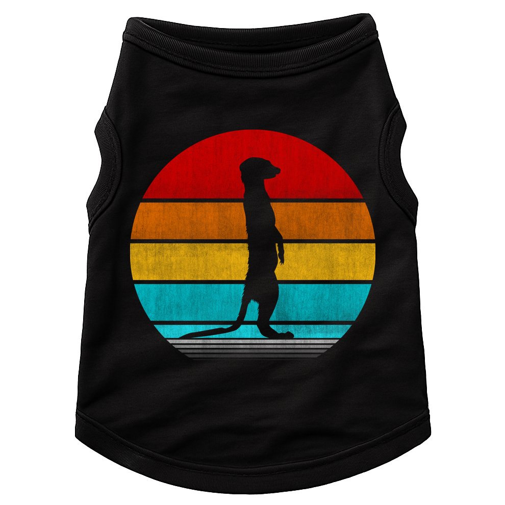 Retro Vintage Meerkat Doggie Tank