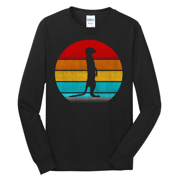 Retro Vintage Meerkat Tall Long Sleeve T-Shirt