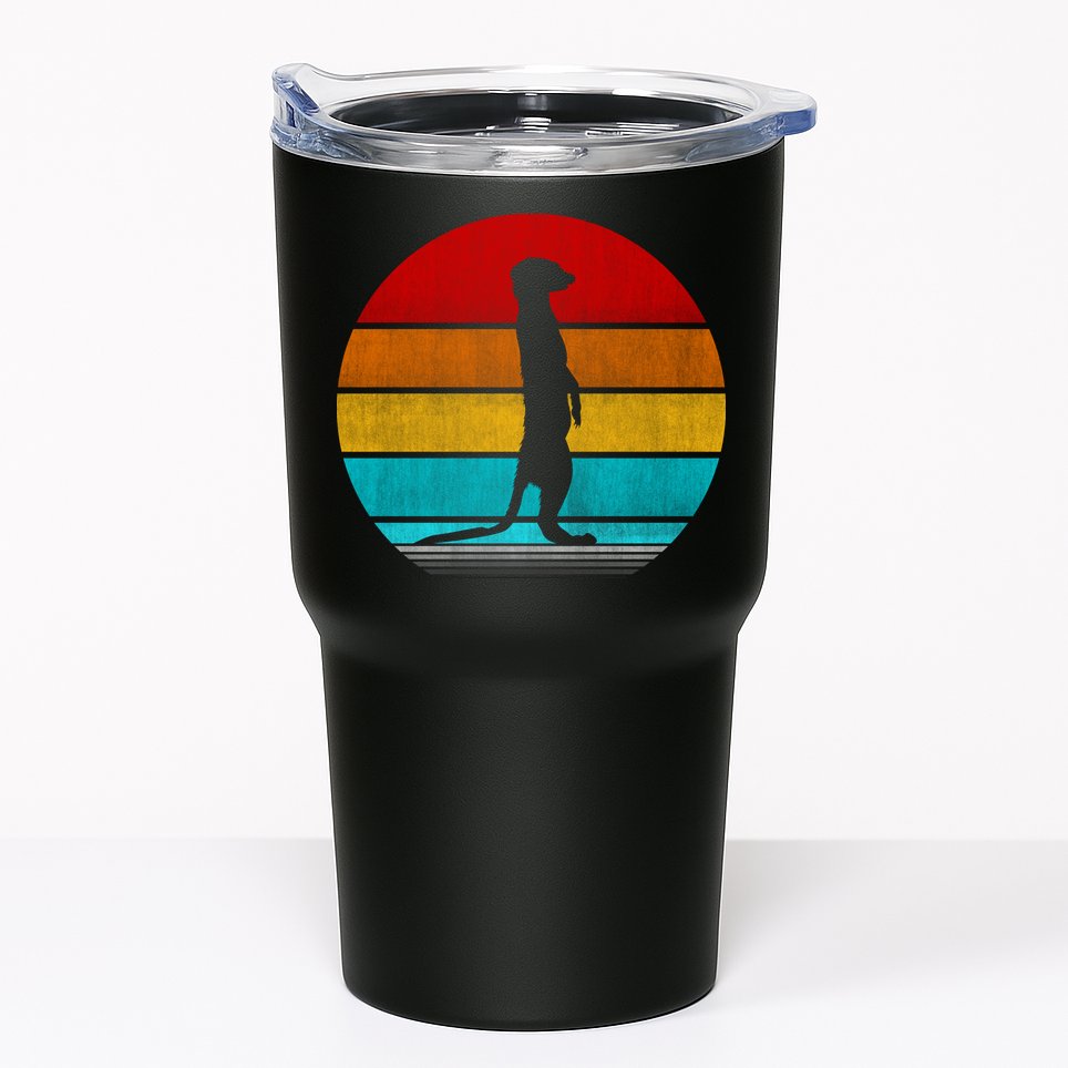 Retro Vintage Meerkat Tumbler