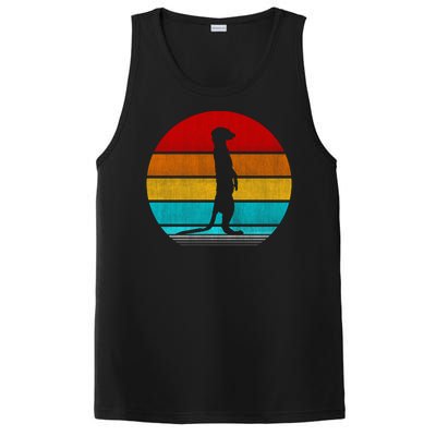 Retro Vintage Meerkat PosiCharge Competitor Tank