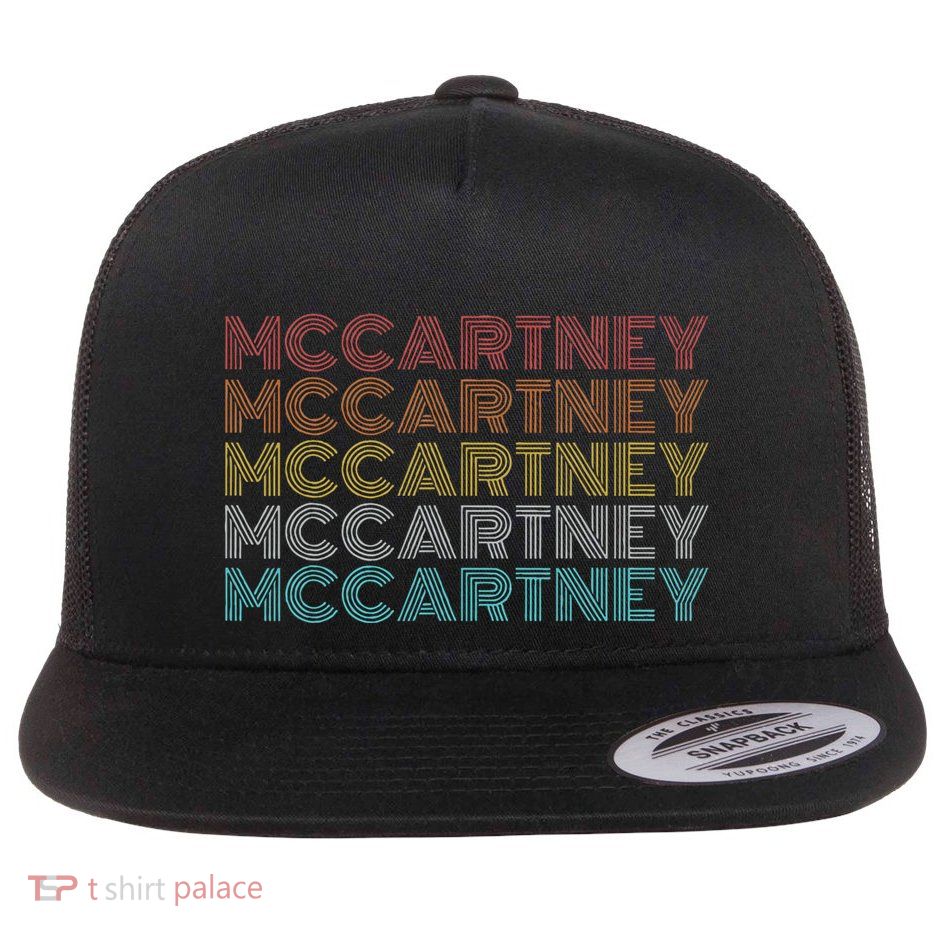 Retro Vintage McCartney name style  Flatbill Hat