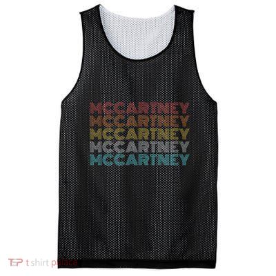 Retro Vintage McCartney name style  Mesh Reversible Basketball Jersey Tank
