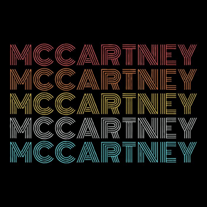 Retro Vintage McCartney name style  Toddler Hoodie