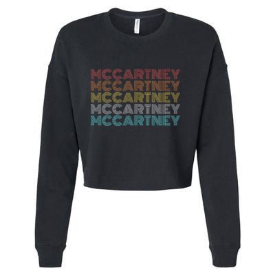 Retro Vintage McCartney name style  Cropped Pullover Crew