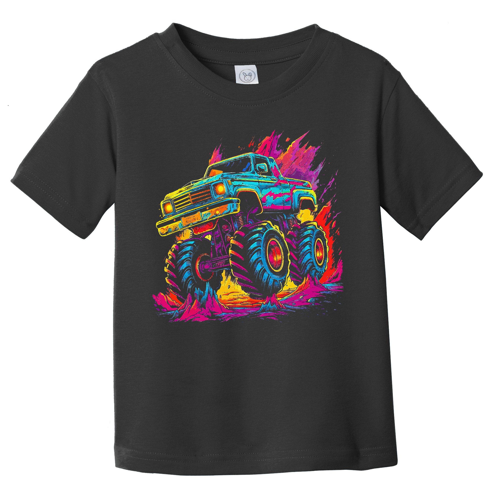 Retro Vintage Monster Truck Retro Sunset Monster Truck Toddler T-Shirt