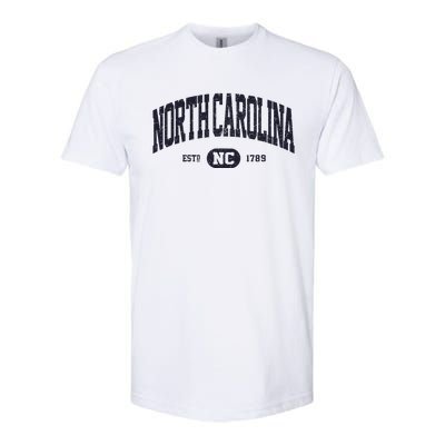 Retro Vintage North Carolina Softstyle CVC T-Shirt