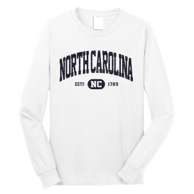 Retro Vintage North Carolina Long Sleeve Shirt