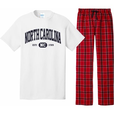 Retro Vintage North Carolina Pajama Set