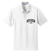 Retro Vintage North Carolina Dry Zone Grid Polo