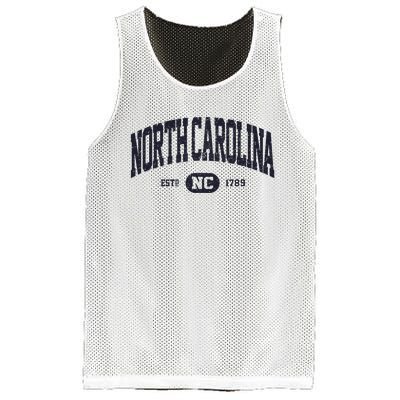 Retro Vintage North Carolina Mesh Reversible Basketball Jersey Tank