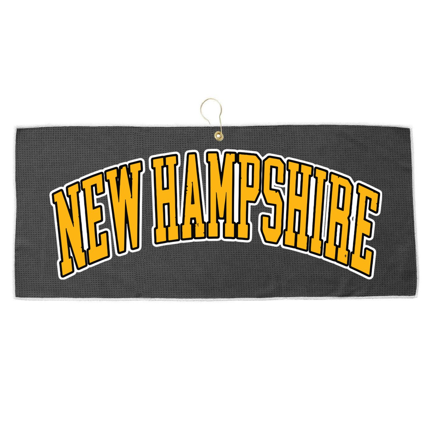 Retro Vintage New Hampshire States American Distressed Gifts Large Microfiber Waffle Golf Towel