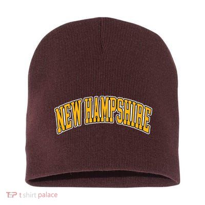 Retro Vintage New Hampshire States American Distressed Gifts Short Acrylic Beanie