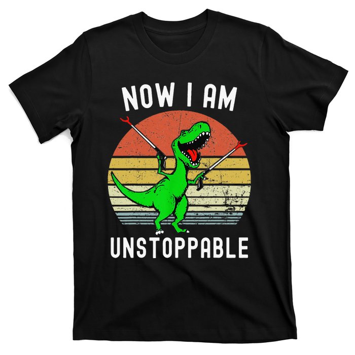 Retro Vintage Now I Am Unstoppable Trex Funny TRex T-Shirt