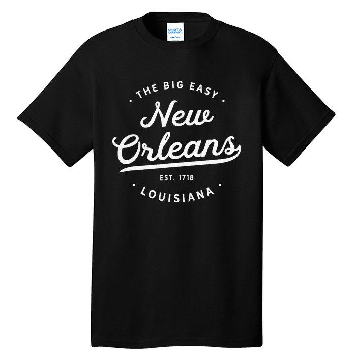 Retro Vintage New Orleans Louisiana Big Easy Nola Tall T-Shirt