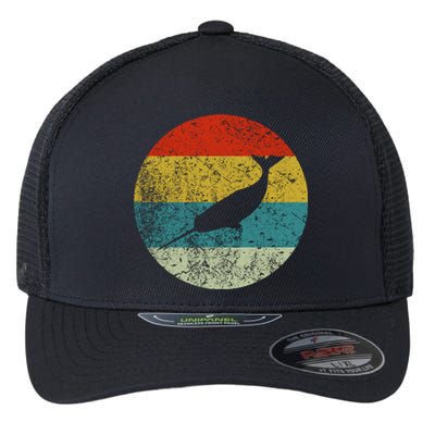 Retro Vintage Narwhal Flexfit Unipanel Trucker Cap