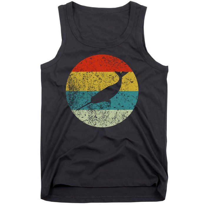 Retro Vintage Narwhal Tank Top