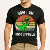 Retro Vintage Now I Am Unstoppable Trex Funny TRex Performance Shirt
