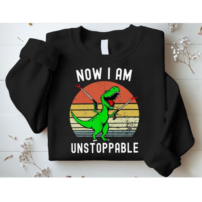 Retro Vintage Now I Am Unstoppable Trex Funny TRex Sweatshirt