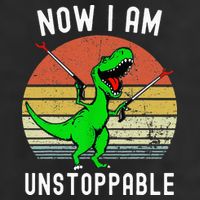Retro Vintage Now I Am Unstoppable Trex Funny TRex Trucker Hat