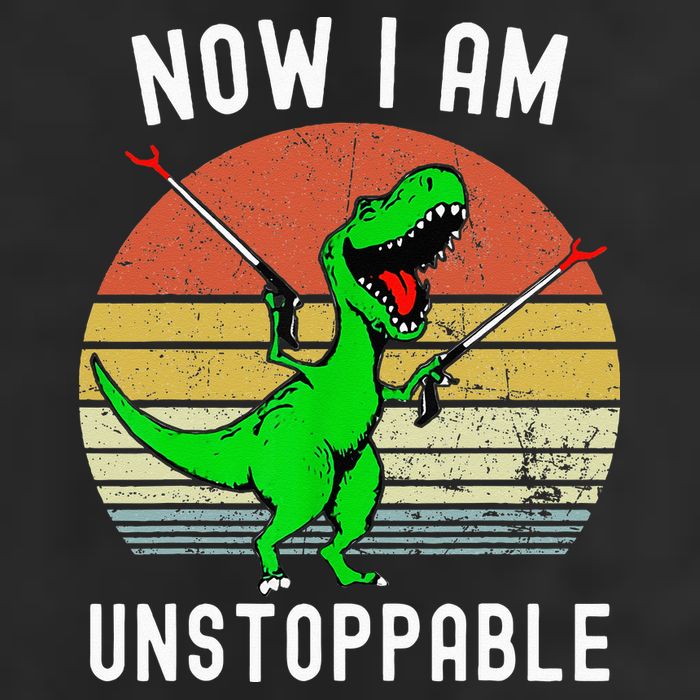 Retro Vintage Now I Am Unstoppable Trex Funny TRex Trucker Hat