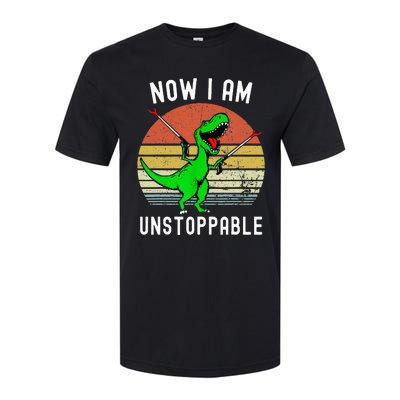 Retro Vintage Now I Am Unstoppable Trex Funny TRex Softstyle® CVC T-Shirt