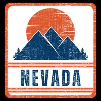 Retro Vintage Nevada USA Mountain Gift For Men Bucket Hat