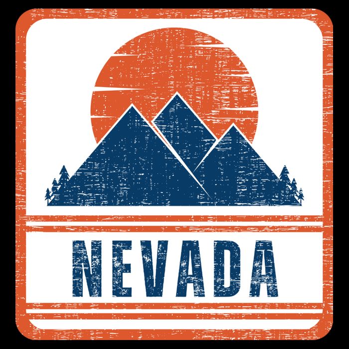 Retro Vintage Nevada USA Mountain Gift For Men Bucket Hat