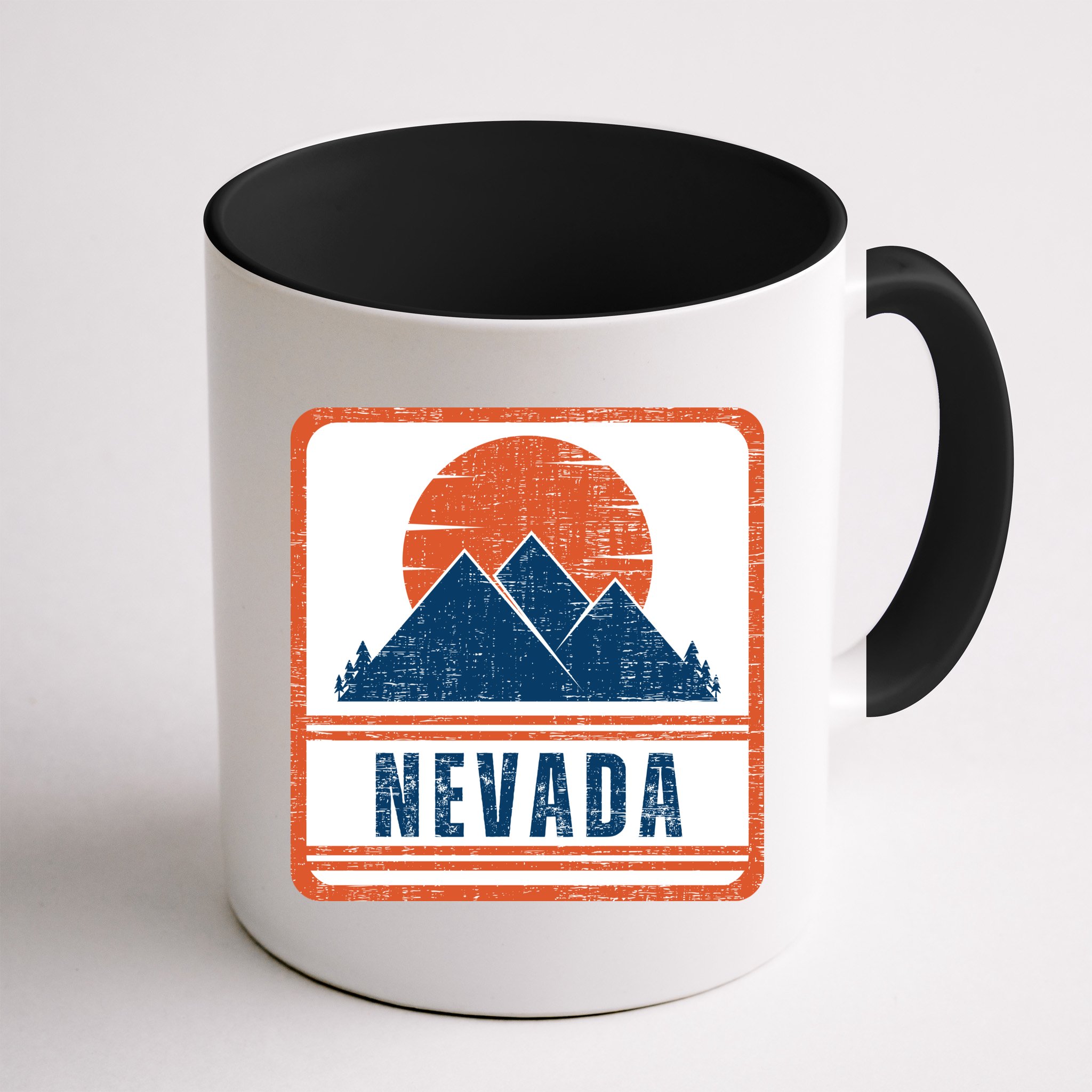 Retro Vintage Nevada USA Mountain Gift For Men Mug
