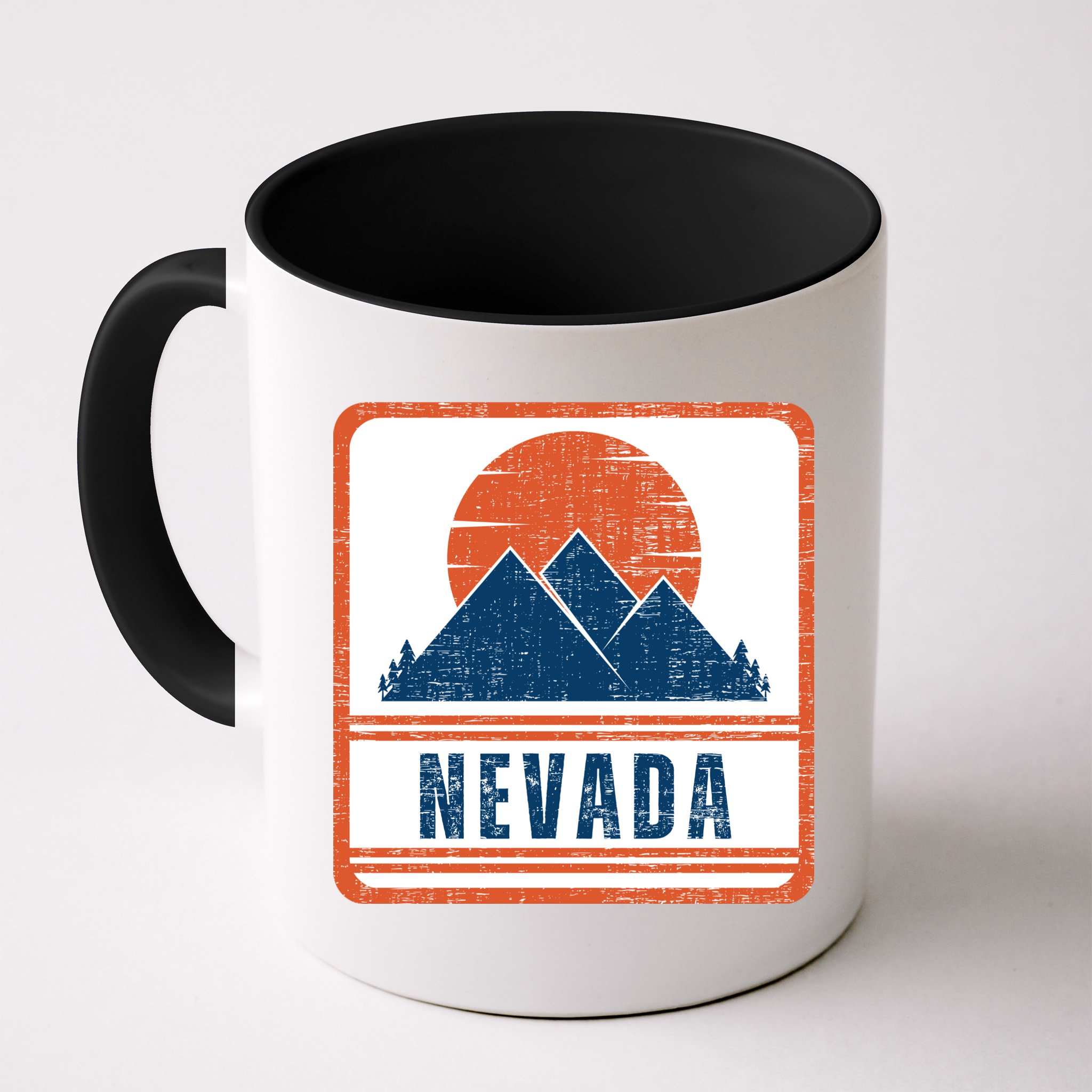 Retro Vintage Nevada USA Mountain Gift For Men Mug