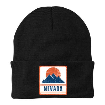 Retro Vintage Nevada USA Mountain Gift For Men Beanie